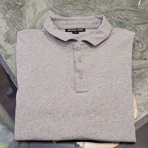 michael Kors Gray Polo Shirt New